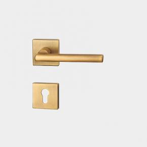 Z2-615 Luxury Apartment Door Handle 2021 Antique Brass Brushed Lever
