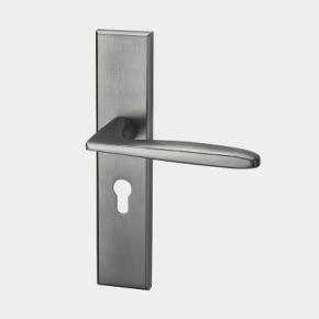 Z810-306  Modern Good Quality Lever Door Handle  Single Tongue  for apartment in Grey Brushed