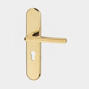 Z503-616  Door Lever for Privacy Bedroom Door PVD Gold Luxury Door Lock Handle