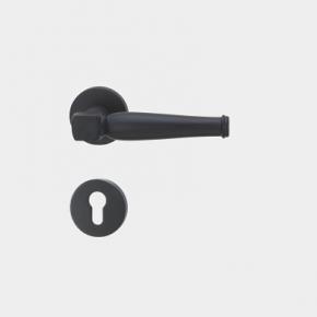 Z1-655 Door Handle Lever with Modern Contemporary Slim Round Design for Home Bedroom or Bathroom Privacy