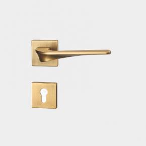 Z2-602 Hot sale modern antique brass color square lever door handle