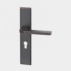 Z105-603  Ultra-thin Lever Handle Zinc Handle Oil Rubbed Bronze Door Lever