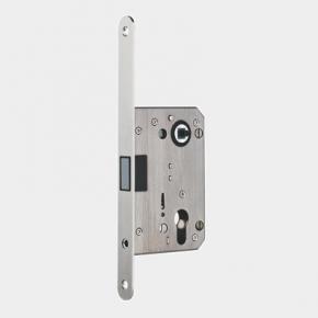 72-55 Magnetic Mortise Lock Body for Home Interior Privacy Stainless Steel Brushed